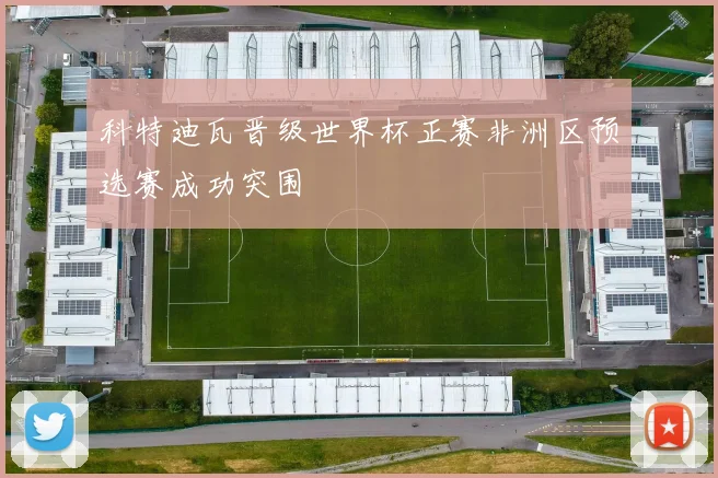 科特迪瓦晋级世界杯正赛非洲区预选赛成功突围